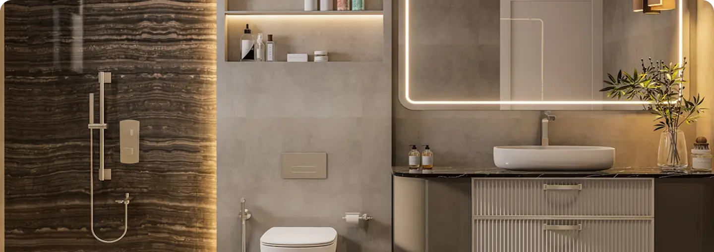 Badkamer met attributen